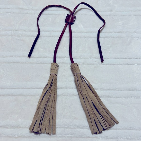 Genuine Leather Bag Accessories Tassels - Picture 1 of 4